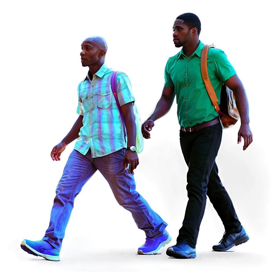 Pedestrians in Motion PNG vfs PNG image with a transparent background, free high-resolution download