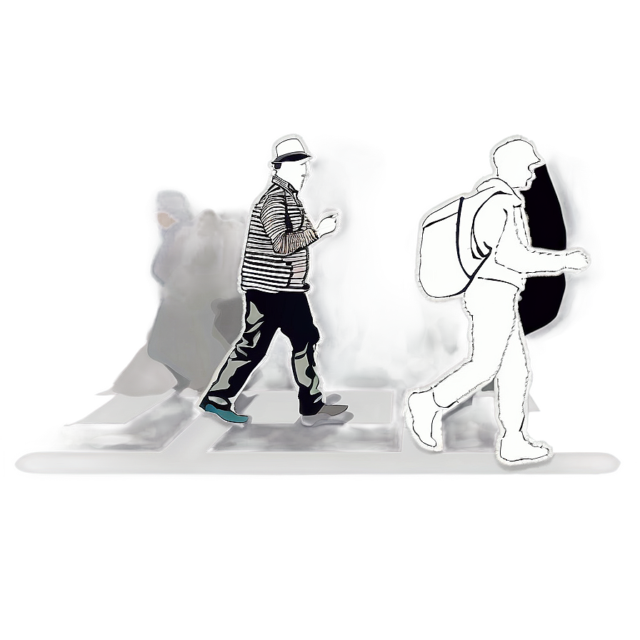 Pedestrians in Motion PNG xsx PNG image with a transparent background, free high-resolution download