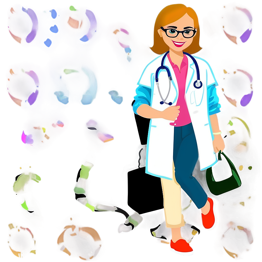 Pediatrician Doctor Cartoon PNG lwe25 PNG image with a transparent background, free high-resolution download