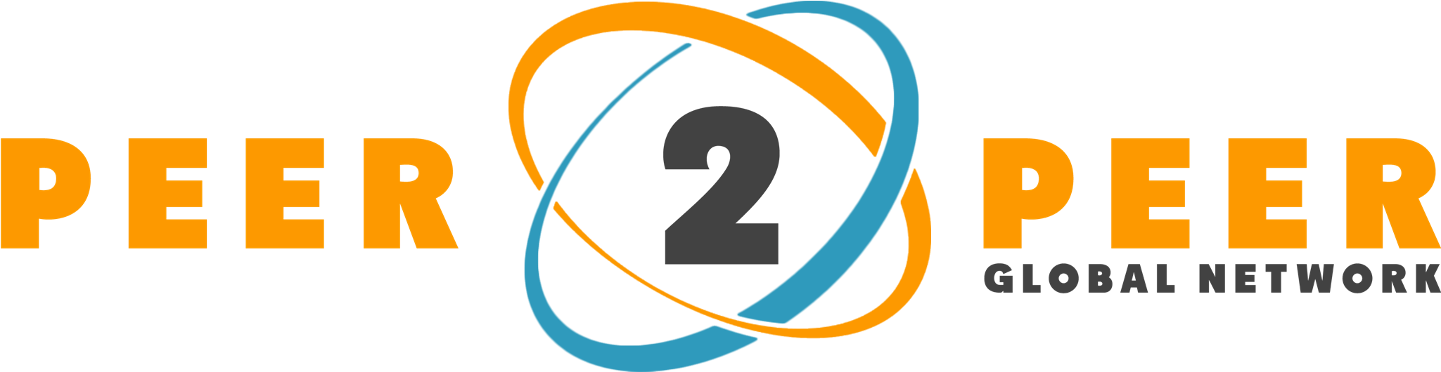 Peer2 Peer Global Network Logo PNG with transparent background