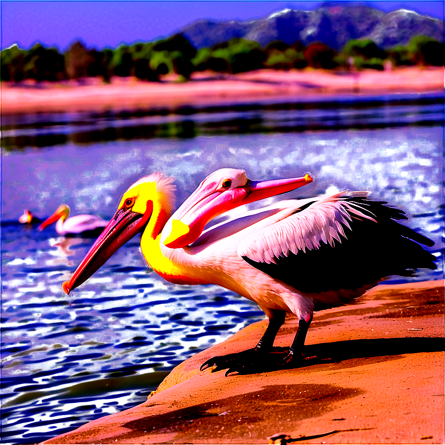 Pelican Feeding Time Png 06242024