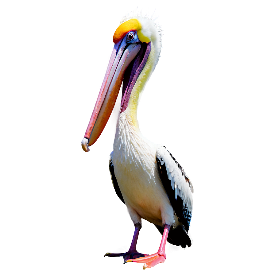 Pelican In Tropical Setting Png Vml99