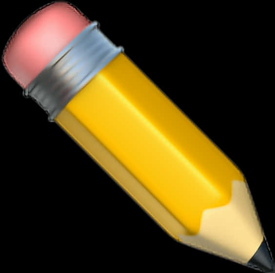 Pencil Emoji Close Up PNG with transparent background