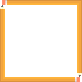 Pencil Frame Black Background PNG image with a transparent background, free high-resolution download