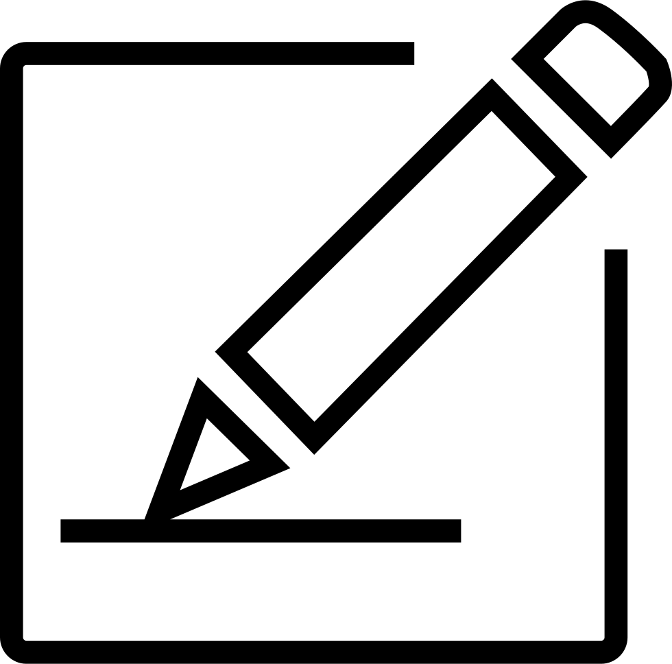 Pencil Signature Icon PNG with transparent background