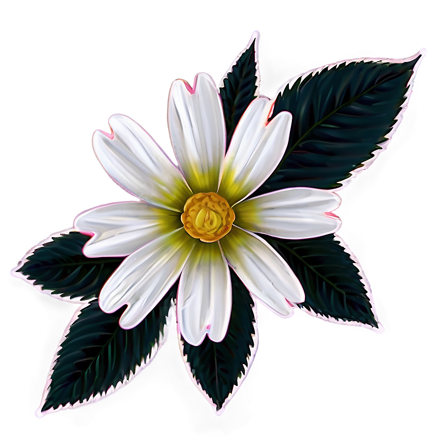 Pencil Sketch Flower Outline Png Ufn8