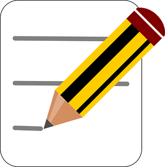 Pencil Writing Icon PNG with transparent background