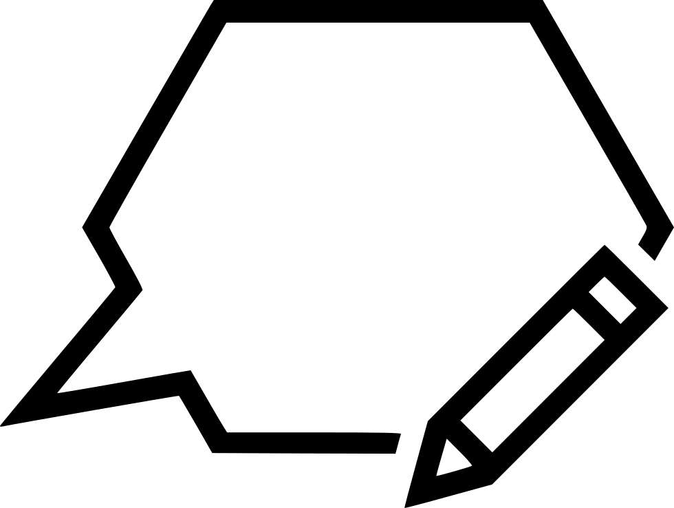 Message Edit Write Writing Bubble Pen Pencil Conversation - Pencil Icon, HD Png Download PNG with transparent background