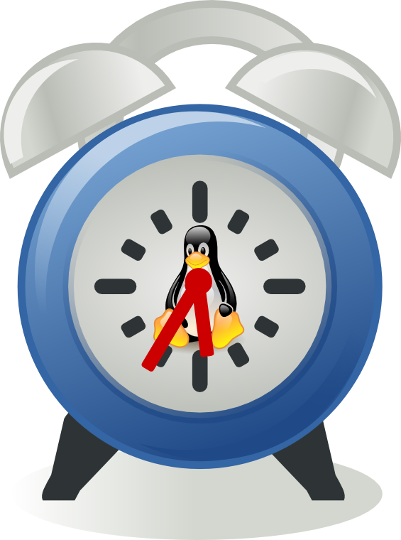 Penguin Alarm Clock Illustration