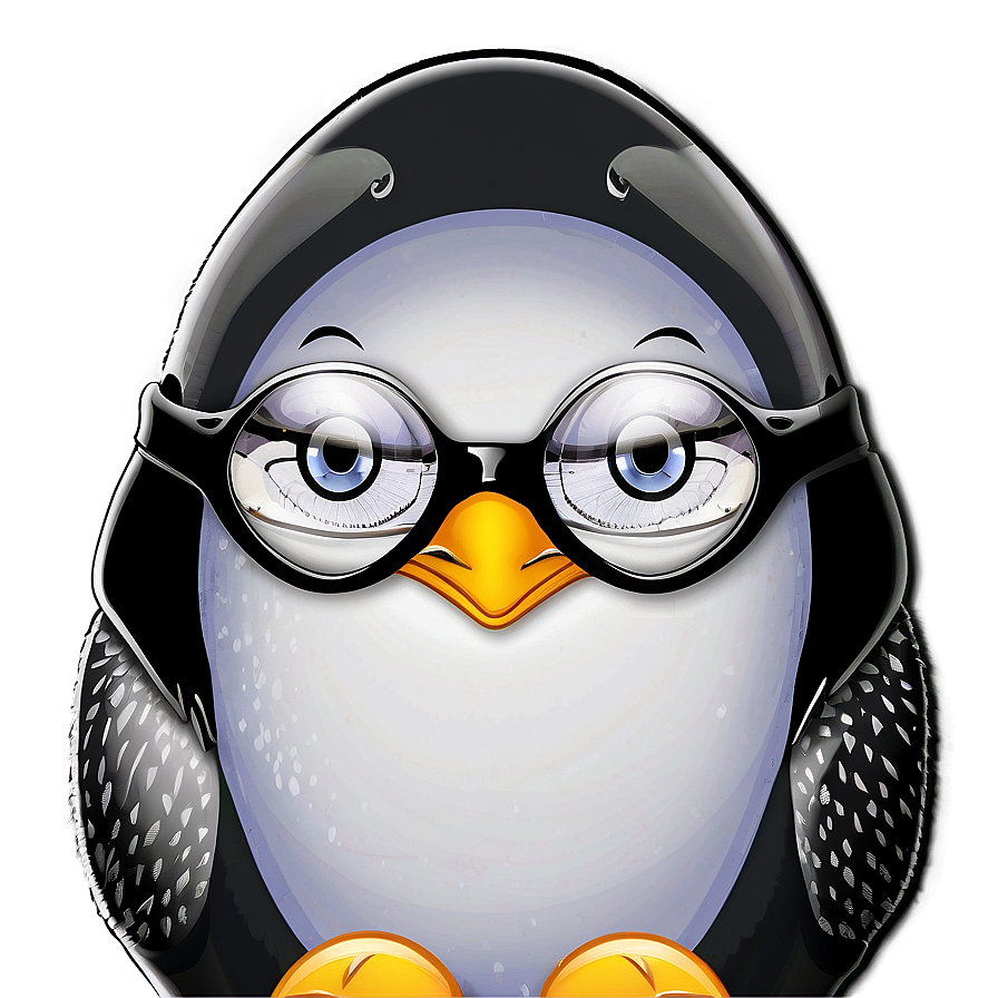 Penguin With Glasses Png 05062024