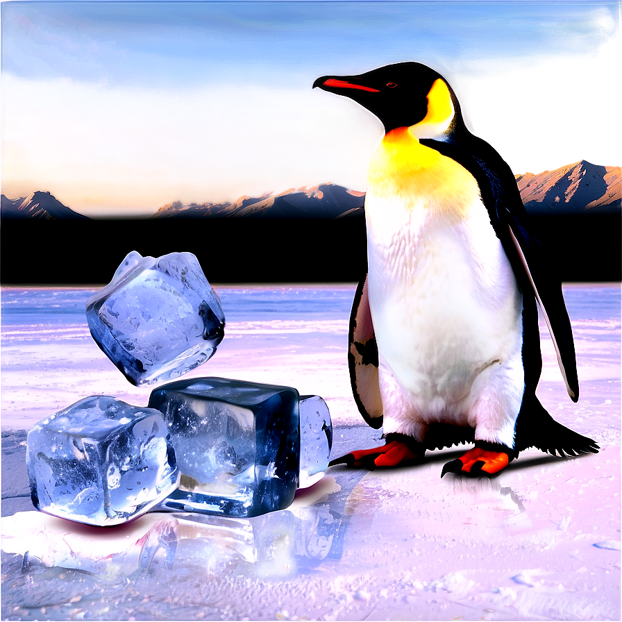 Penguins And Ice Png Sdc