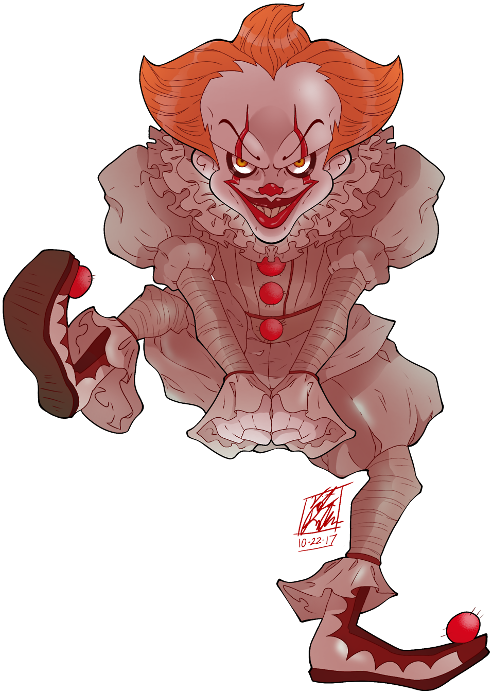 Pennywisethe Dancing Clown Illustration