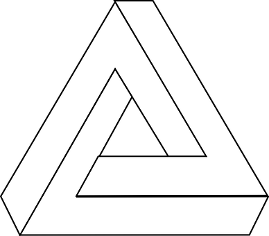 Penrose Triangle Illusion