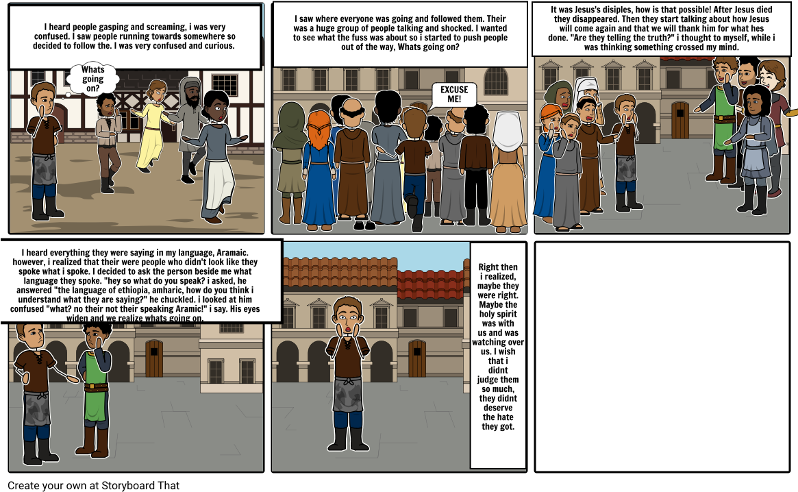 Pentecost Event Comic Strip