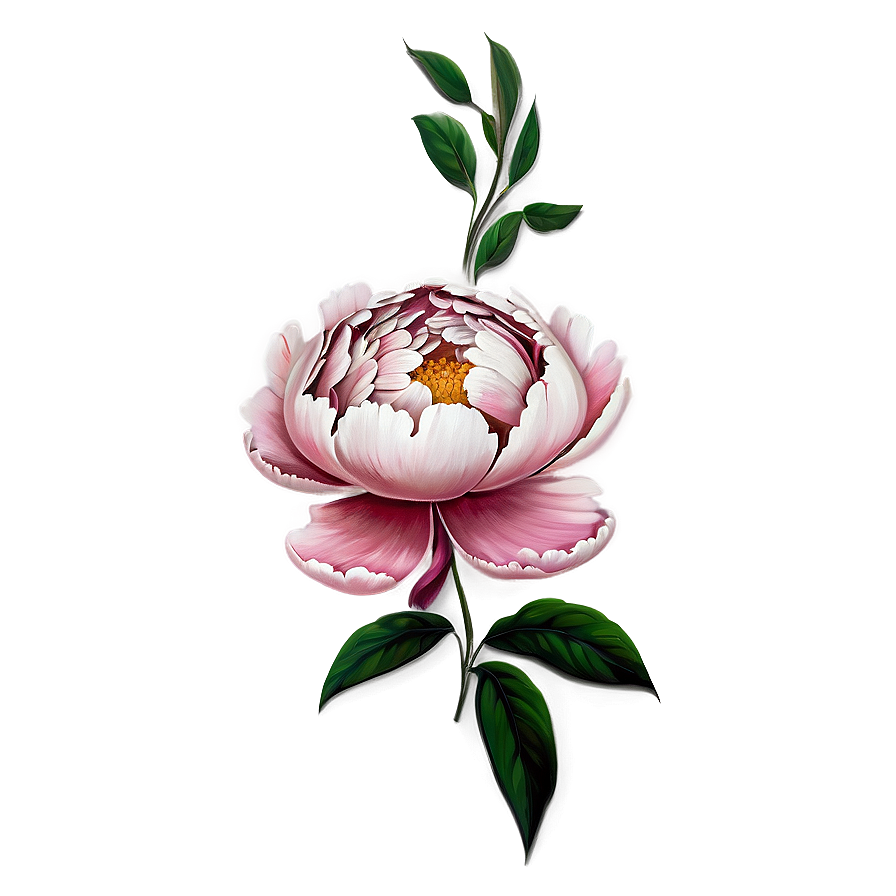 Peony Tattoo PNG   oci35 PNG with transparent background