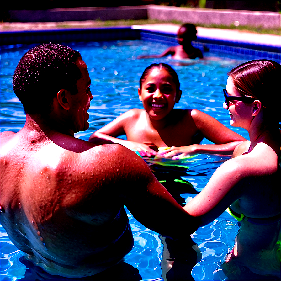 People Cooling Off In Pool Png 36