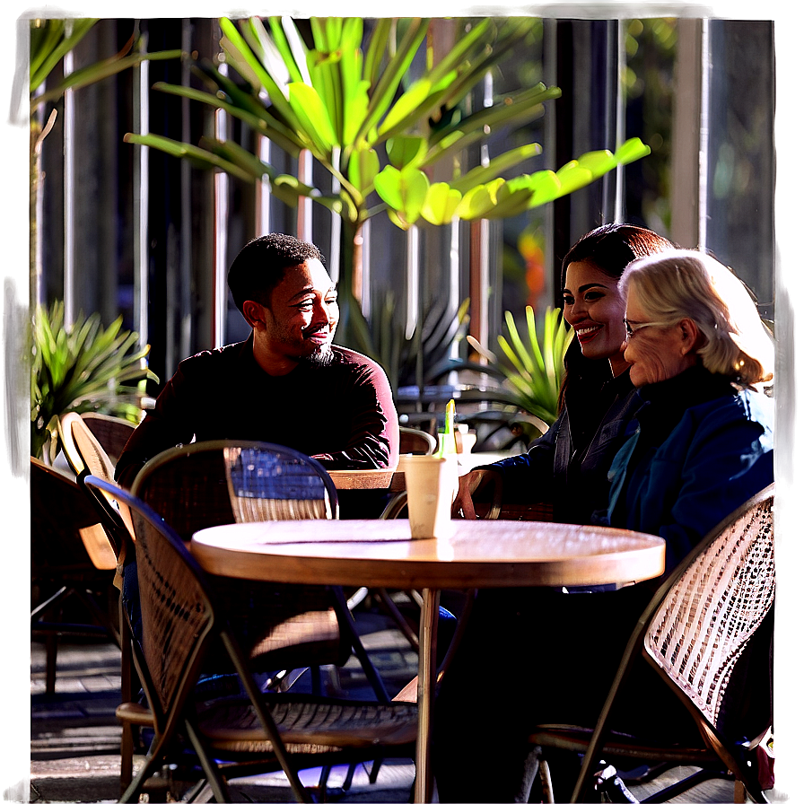 People Sitting At Cafe Png Rva