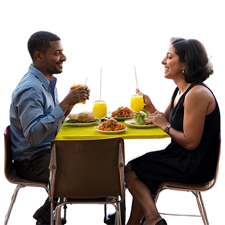 People Sitting At Table Eating Png 44