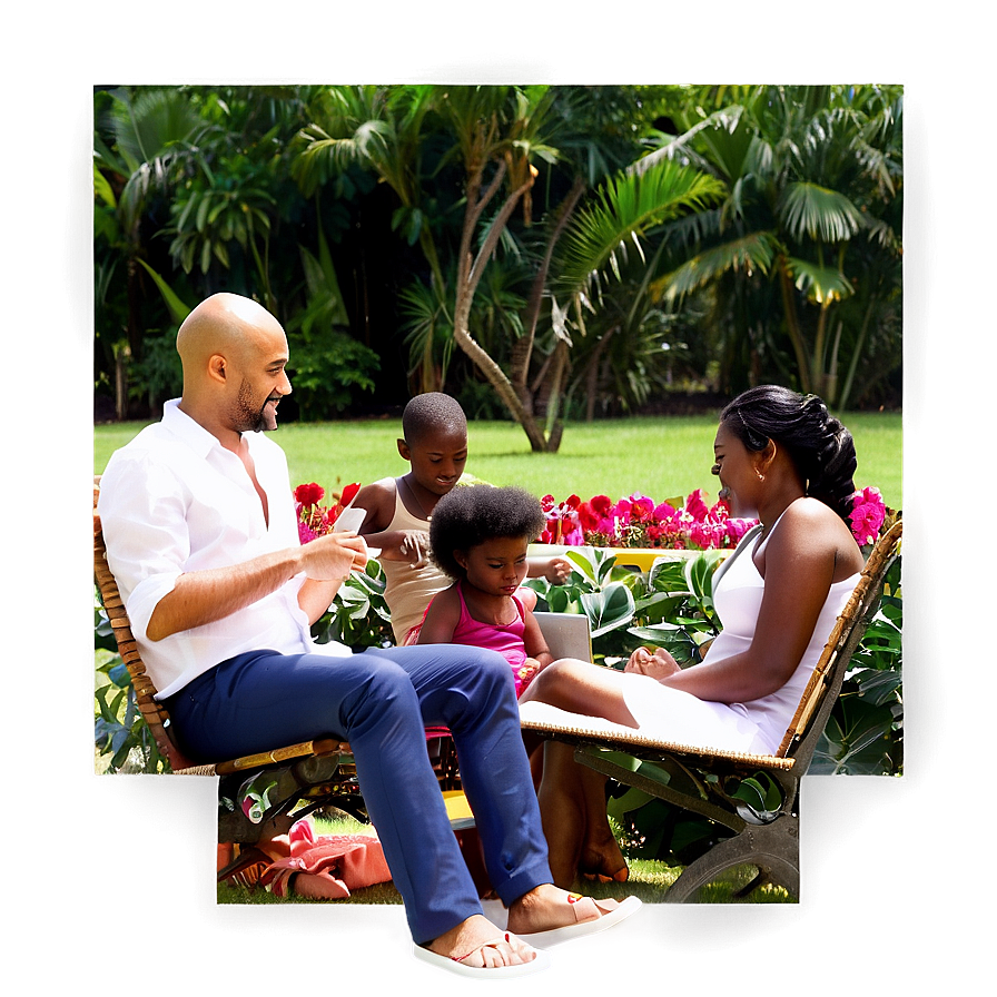 People Sitting In Garden Png 05252024