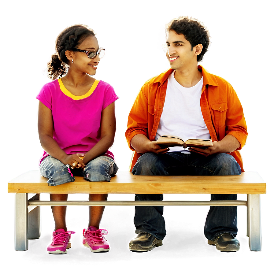 People Sitting In Library Png 5