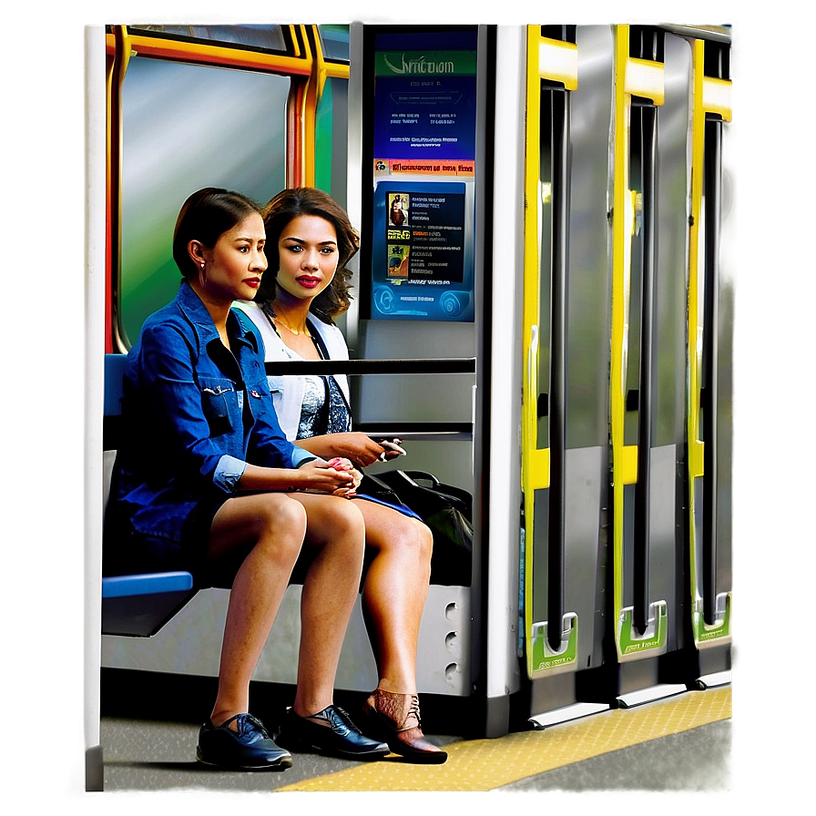 People Sitting On Public Transport Png Pgg