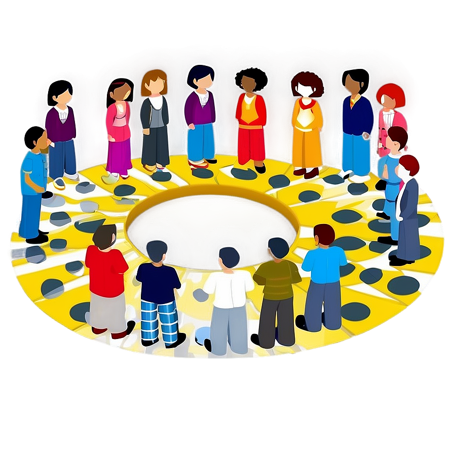 People Standing in Circle PNG ovp PNG image with a transparent background, free high-resolution download