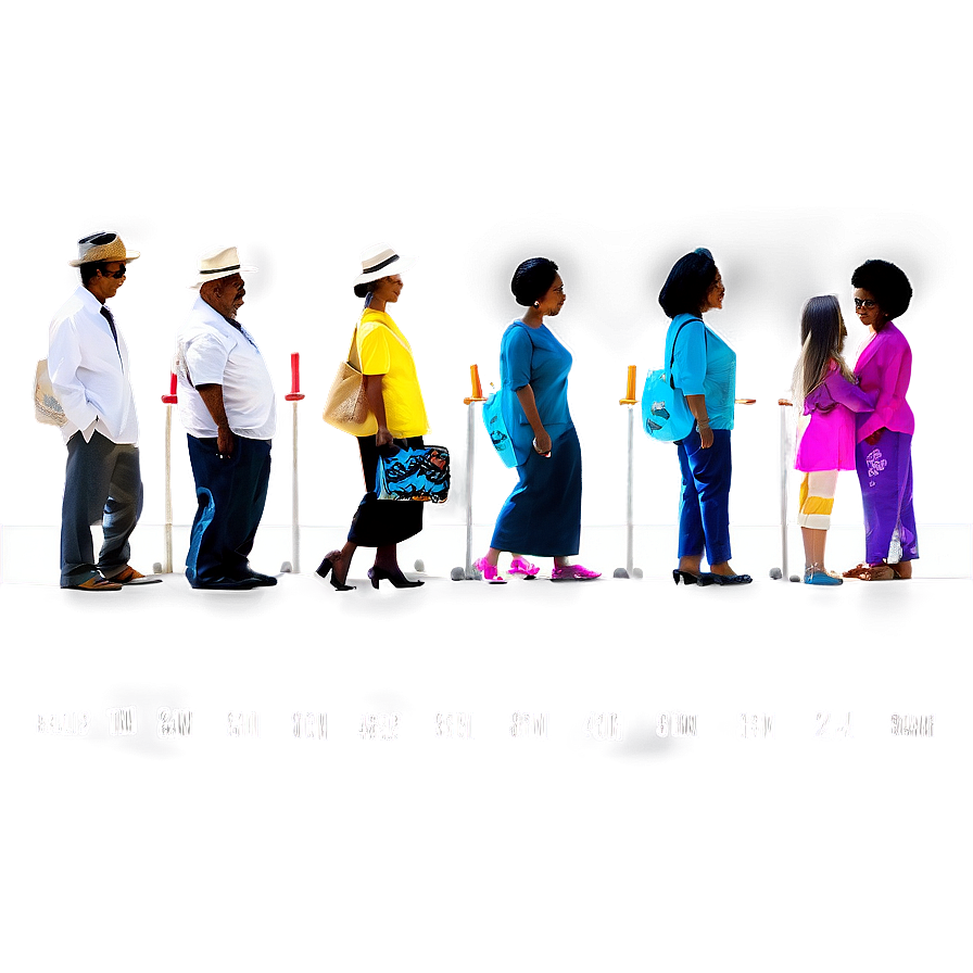 People Standing in Line PNG hfa PNG image with a transparent background, free high-resolution download