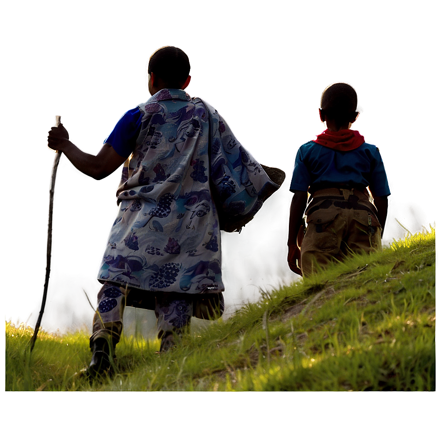 People Standing On Mountain Png 06122024