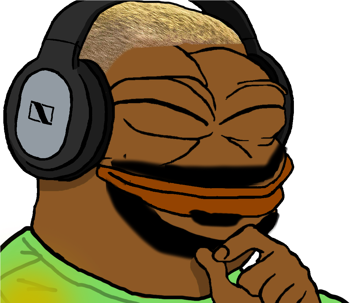 Pepe The Frog Listeningto Music