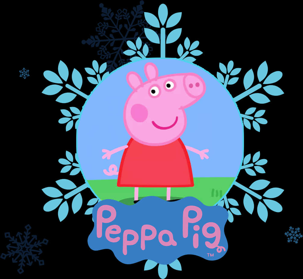 Peppa Pig Cartoon Character PNG with transparent background