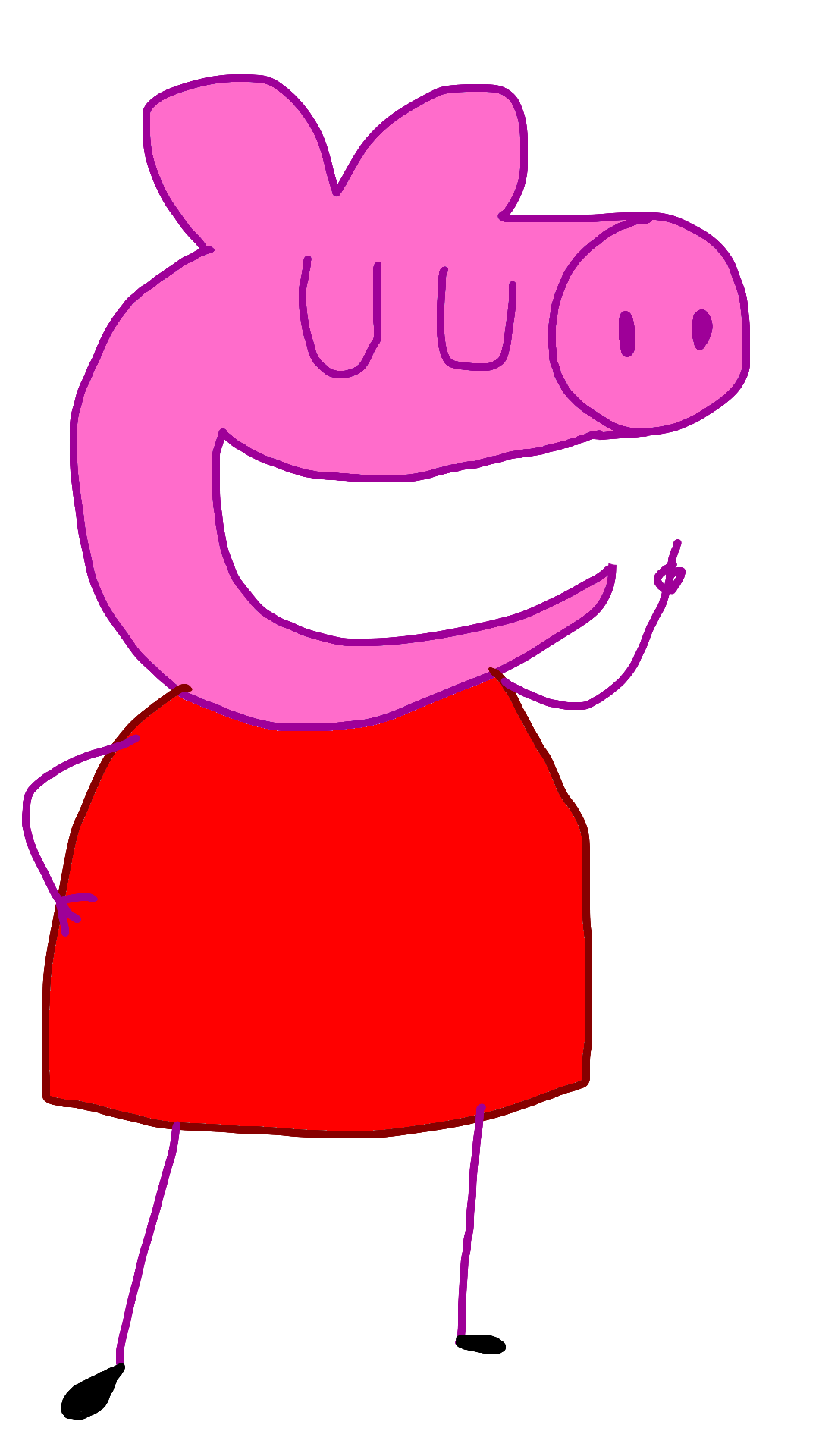 Peppa Pig Cartoon Character Illustration