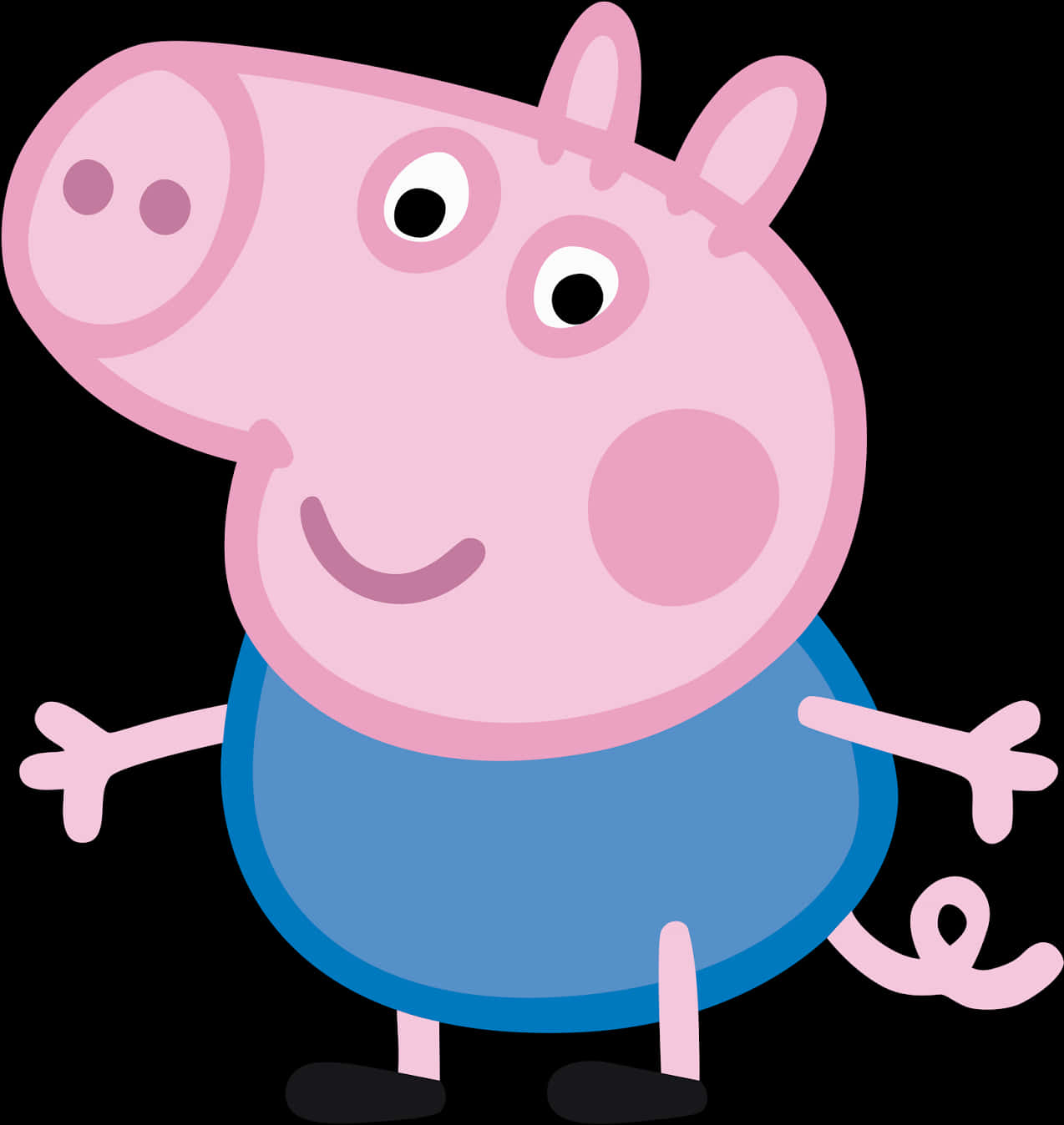 Peppa_ Pig_ Character_ Illustration PNG with transparent background