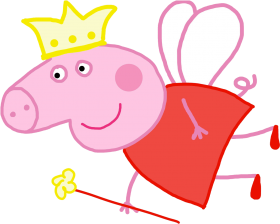 Peppa Pig Fairy Princess Cartoon