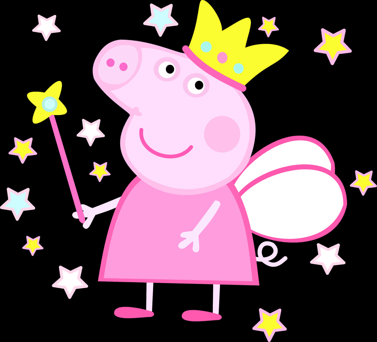 Peppa_ Pig_ Fairy_ Princess_ Vector