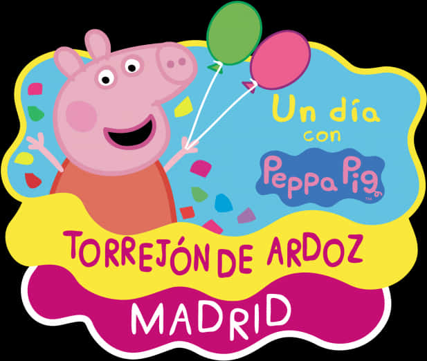 Peppa Pig Torrejonde Ardoz Madrid Event PNG with transparent background