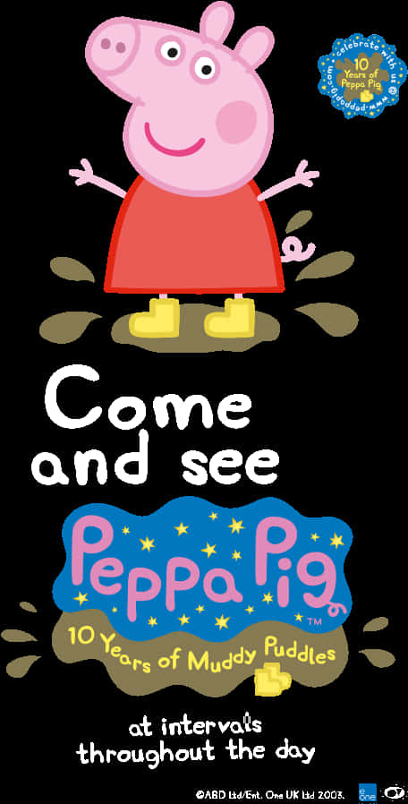 Peppa Pig10 Years Anniversary Poster