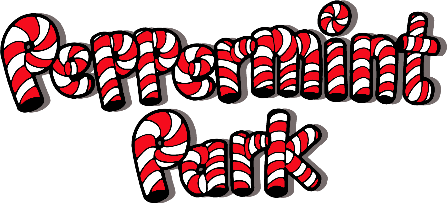 Peppermint Candy Text Illustration