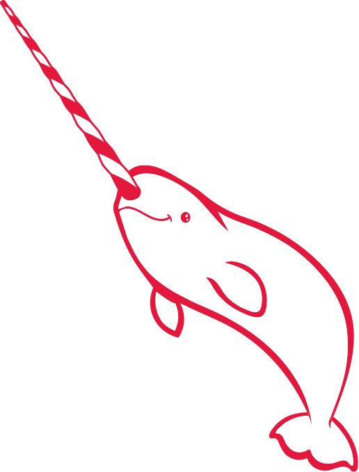 Peppermint Narwhal - Narwhal Team Logo PNG with transparent background