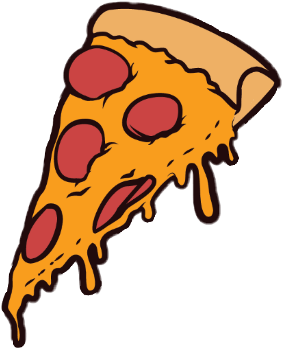 Pepperoni Pizza Slice Clipart