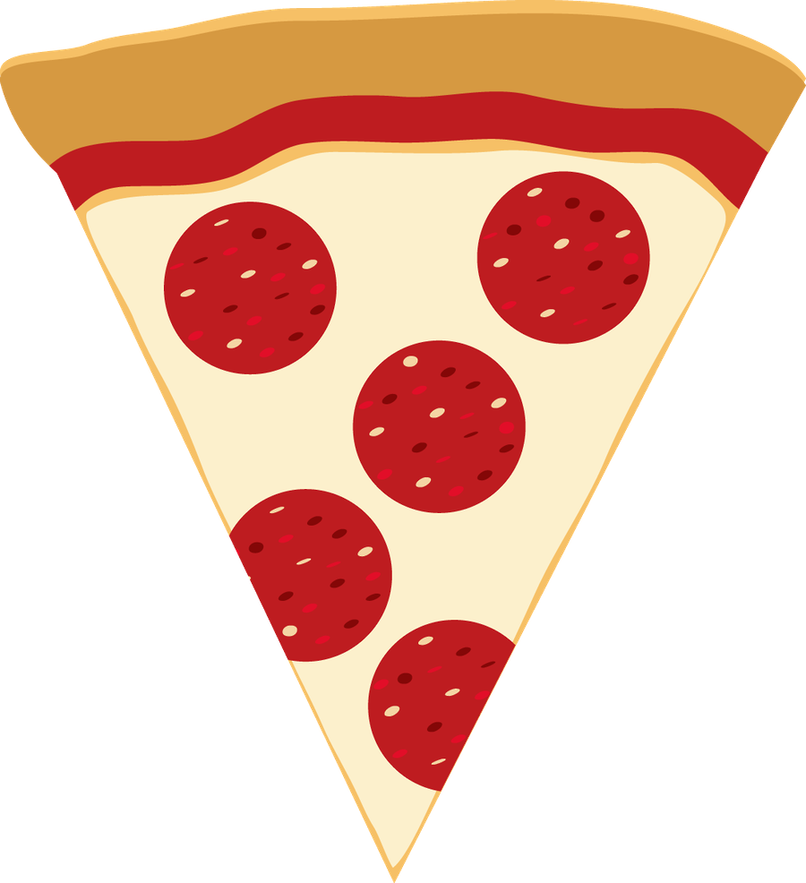 Pepperoni Pizza Slice Graphic