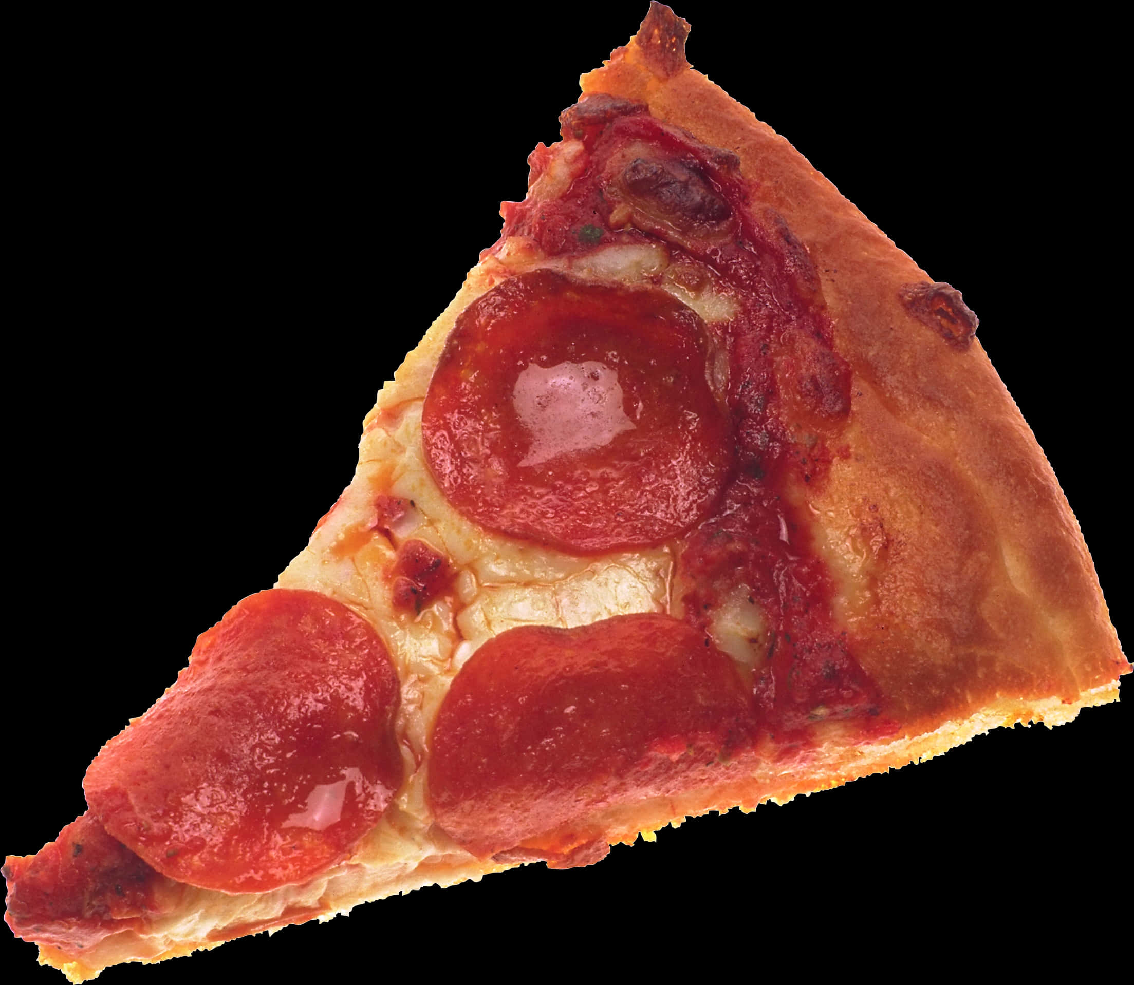 Pepperoni Pizza Slice Isolated