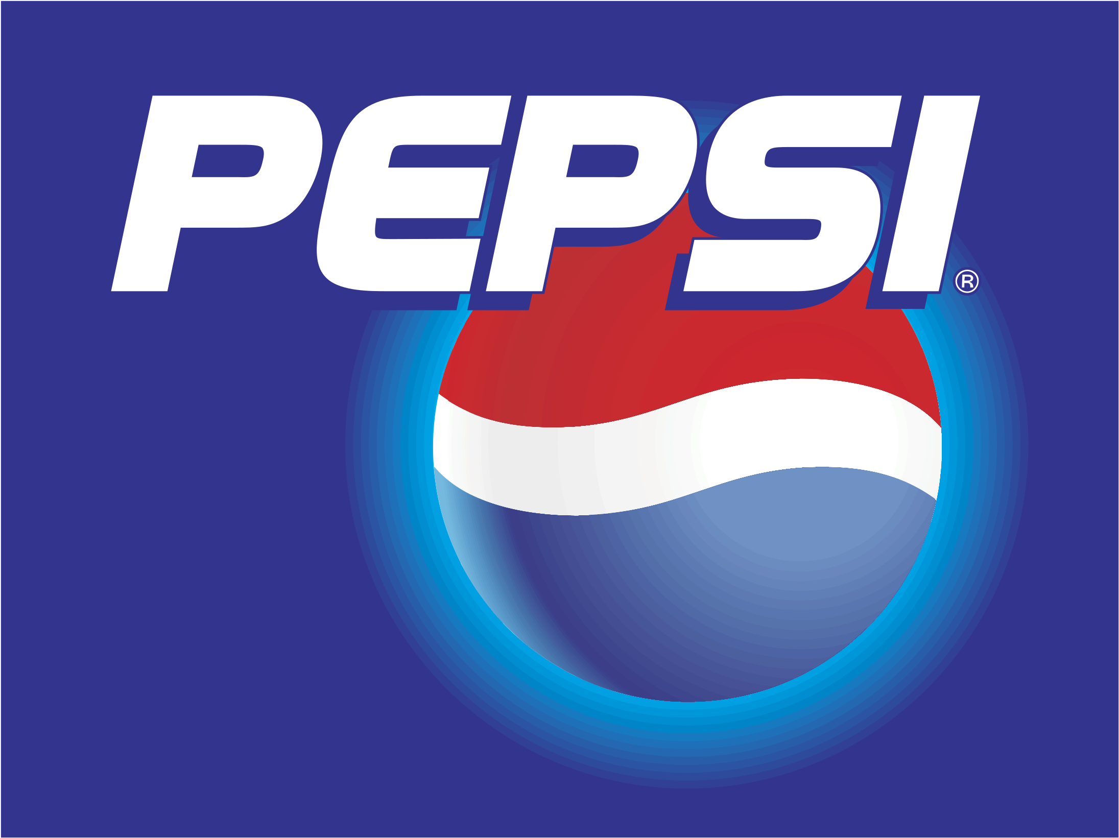 Pepsi Logo Blue Background