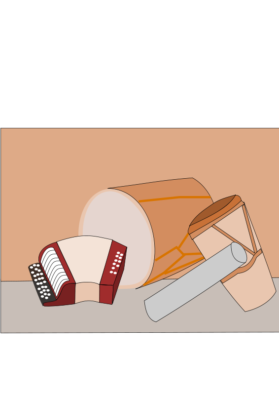 Percussion Instruments Illustration