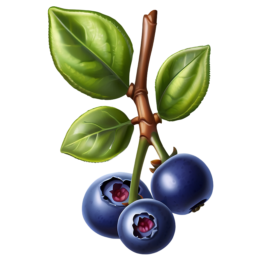 Perfect Blueberry Cluster Png Qxu57