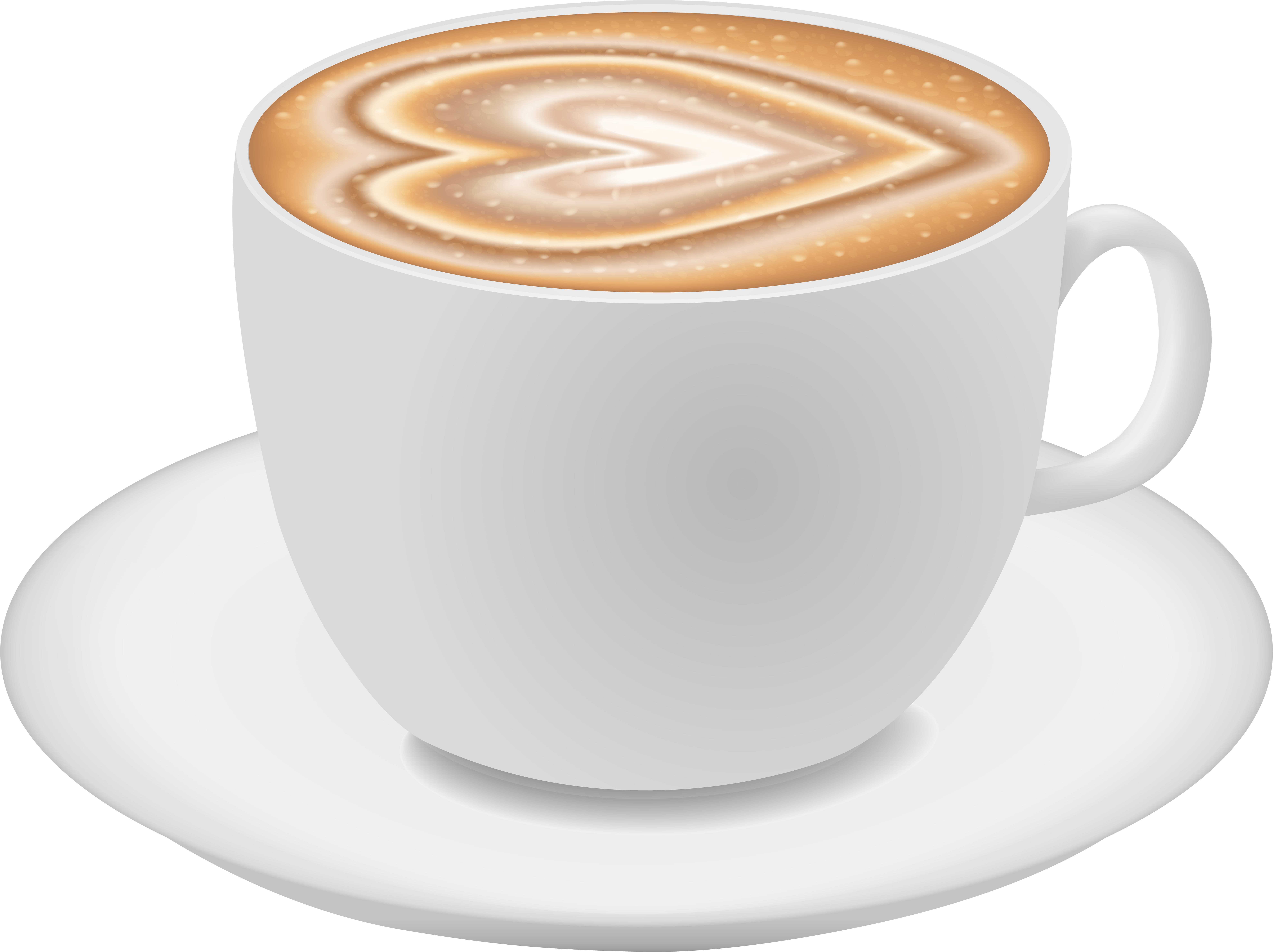 Latte Clipart Coffee Milk - Coffee Cappuccino Png, Transparent Png PNG with transparent background