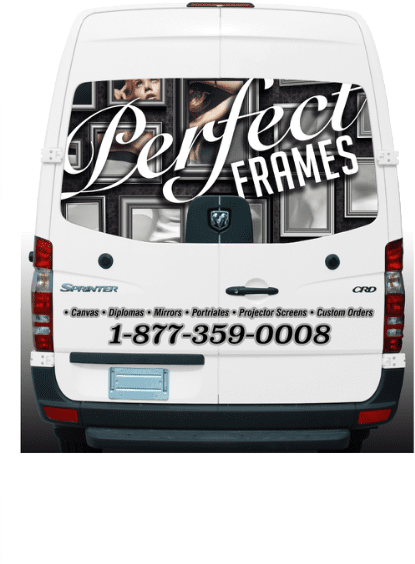 Perfect Frames Van Advertisement