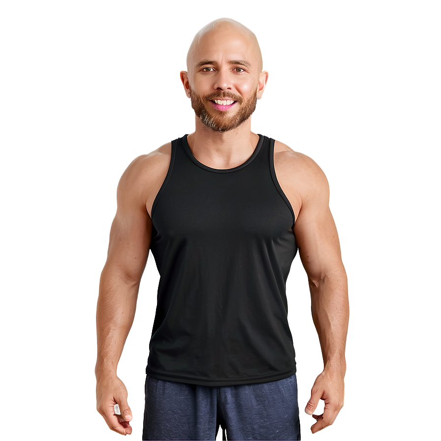 Performance Black Tank Top Png 06282024