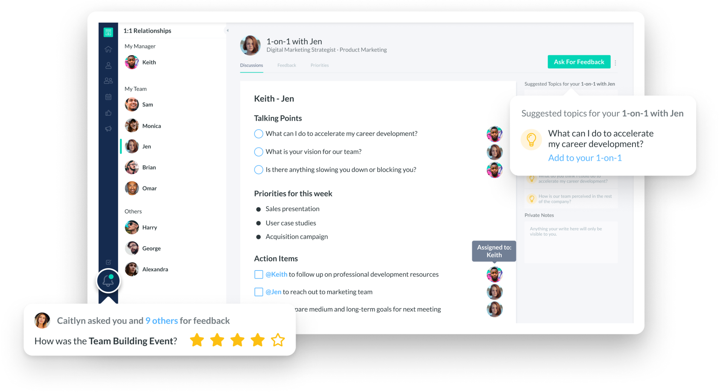 Performance Review Software Interface PNG image with a transparent background, free high-resolution download