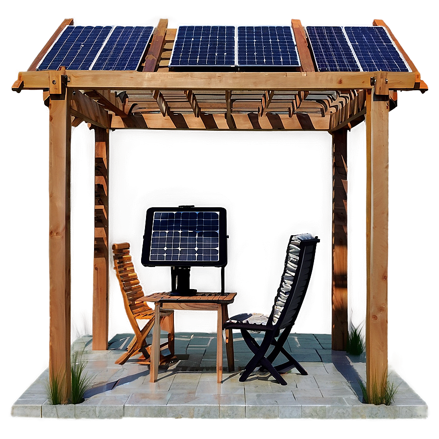 Pergola With Solar Panels Png 06132024