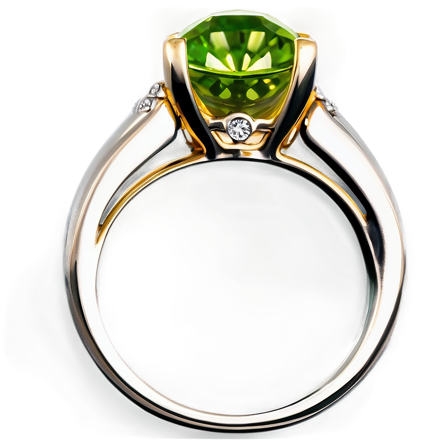 Peridot Engagement Ring Png Sce6